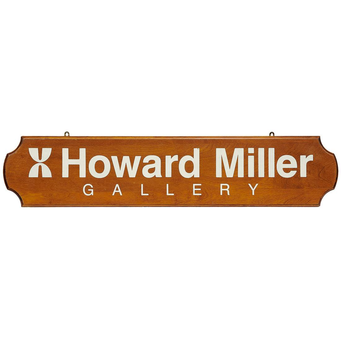 Howard Miller, large Gallery display sign (1 of 1)