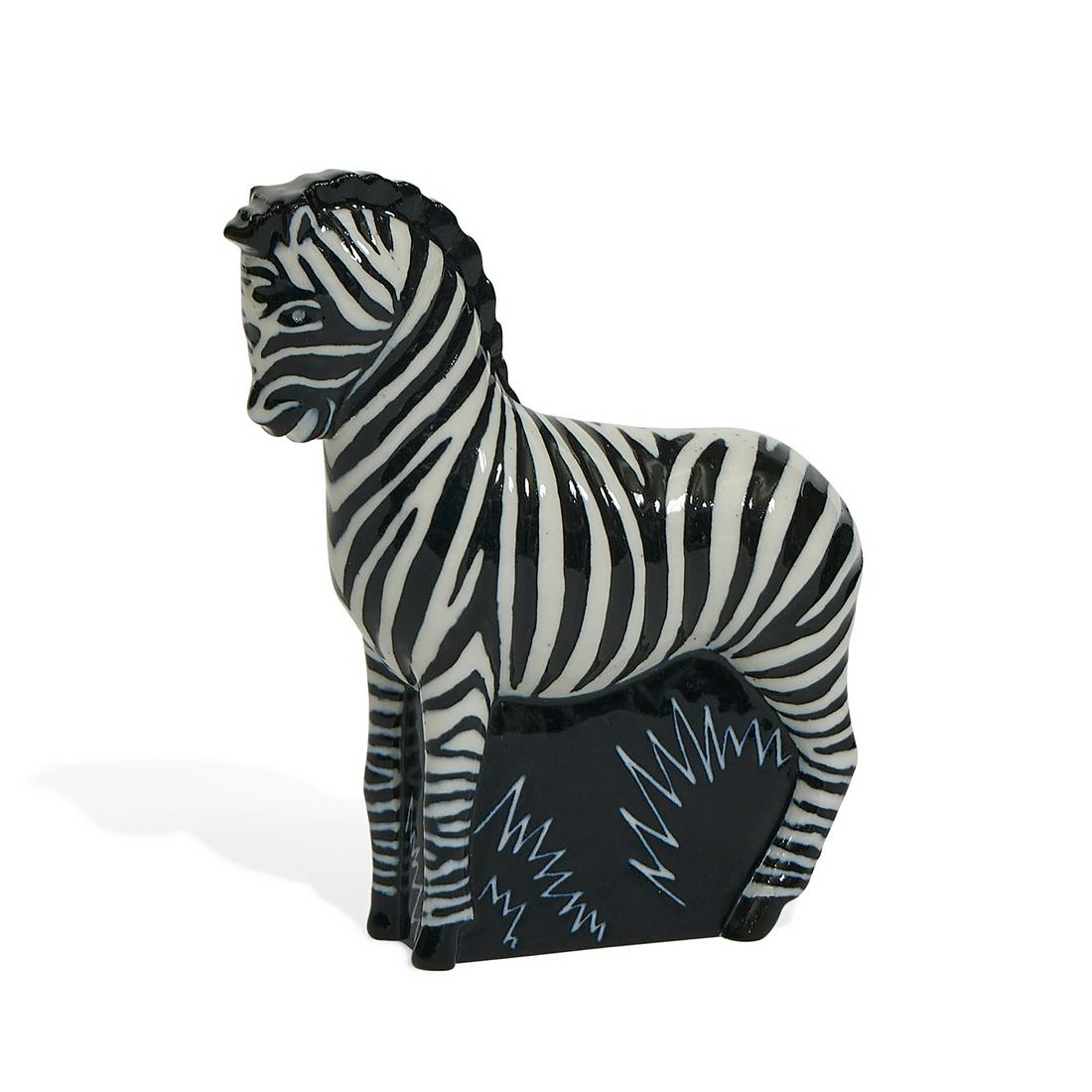 Waylande Gregory, zebra figural sculpture (1 of 4)