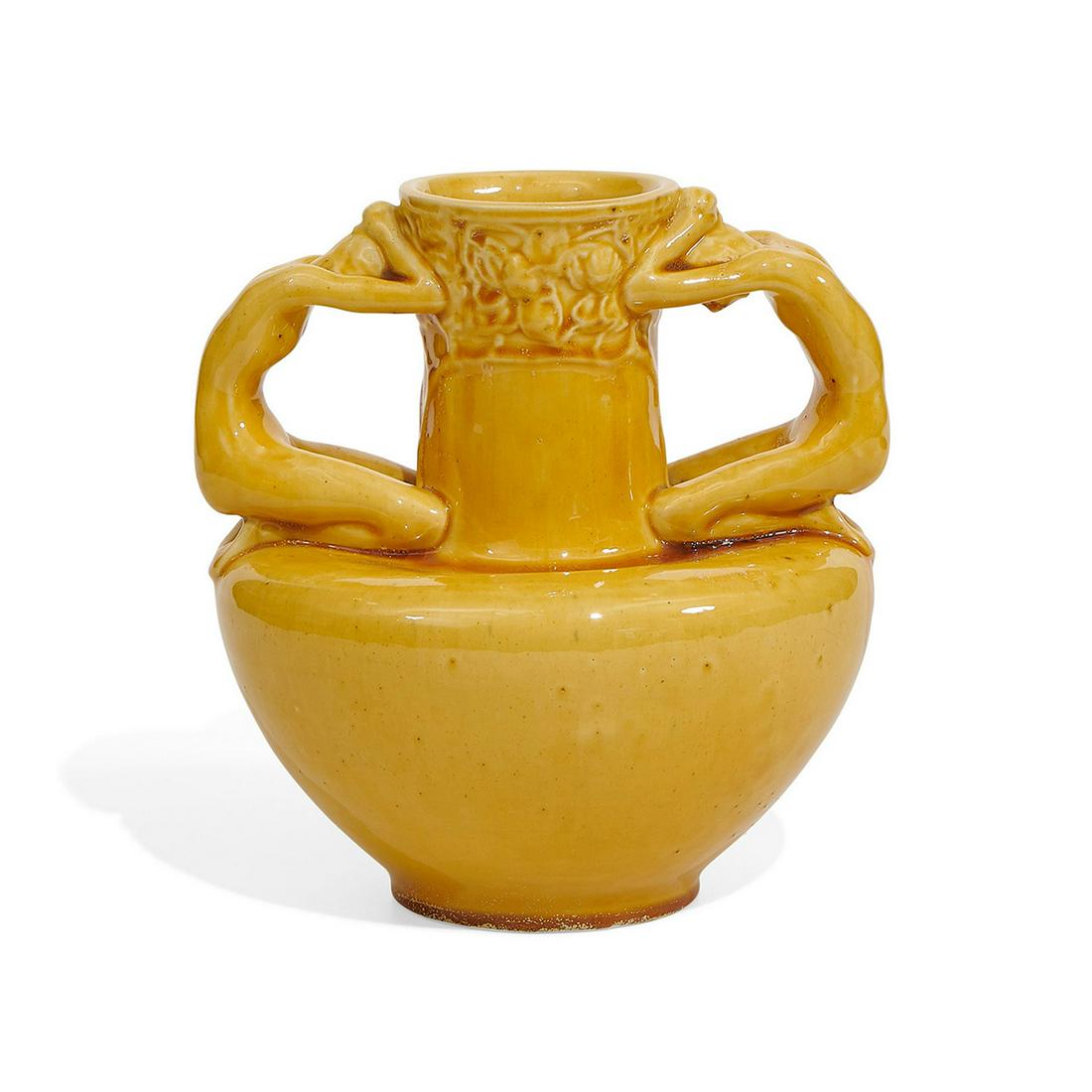 Amaco Pottery, earthenware Adam and Eve vase (1 of 5)