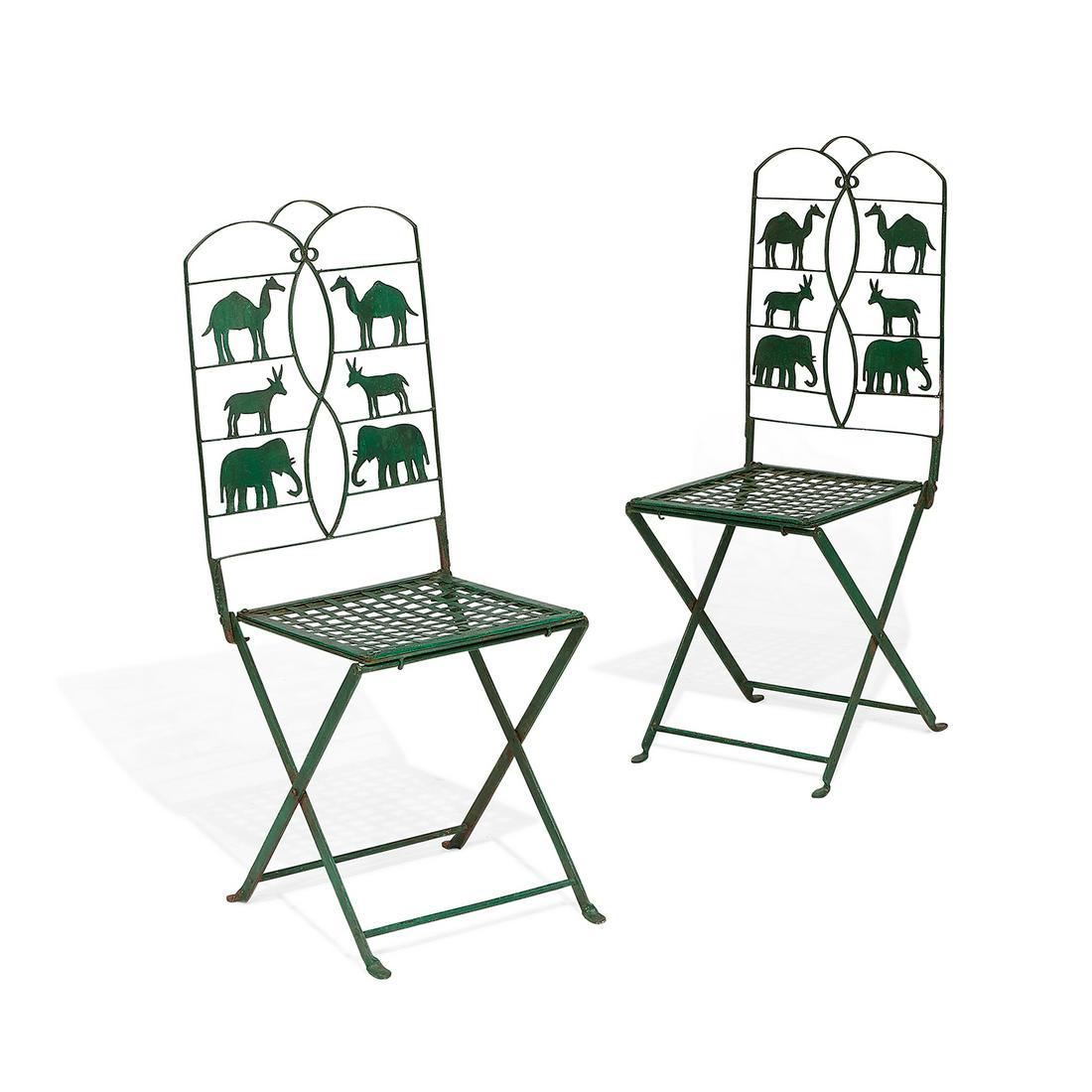 Art Deco bistro chairs, pair (1 of 3)