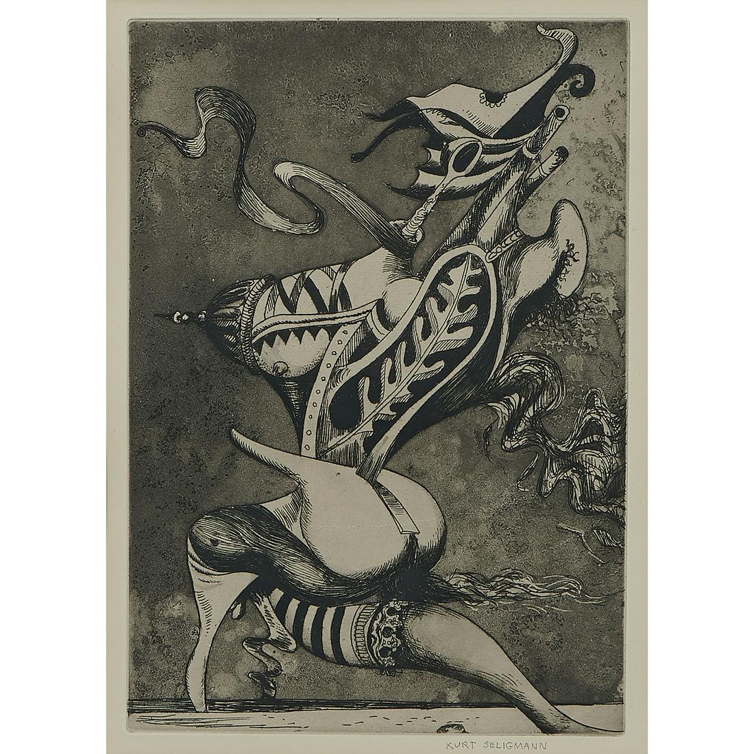 Kurt Seligmann, Untitled, etching (1 of 2)