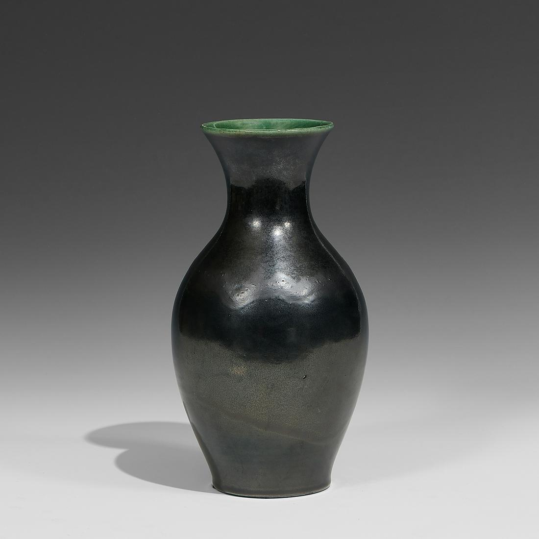 Accolay vase, model 6790: Accolay vase, model 6790 Vallauris, France, circa 1950 glazed ceramic incised marks 'Accolay L.B. 6790' 5 1/2"dia x 10"h