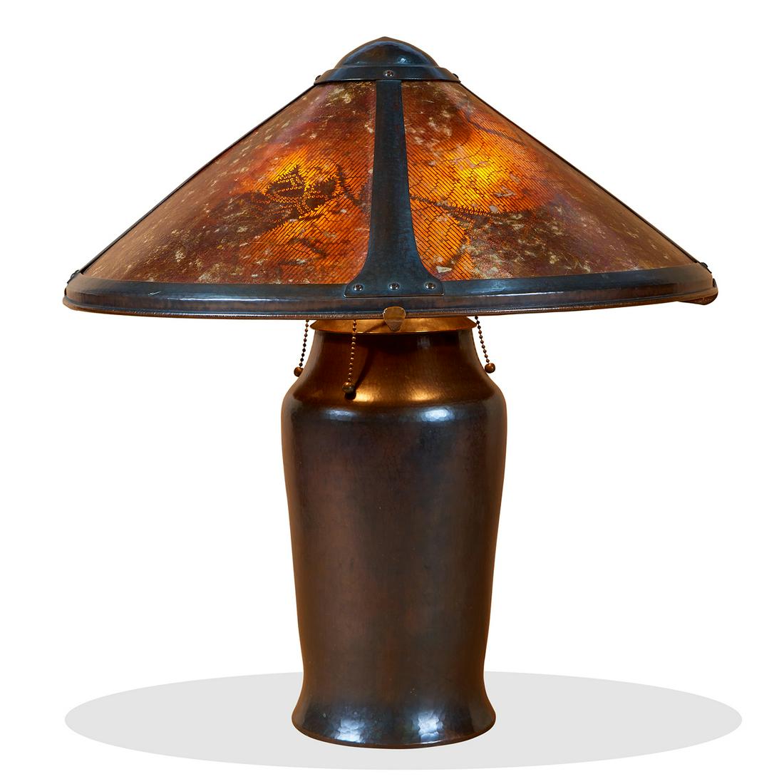 Dirk van Erp, Milkcan lamp, stenciled mica (1 of 4)