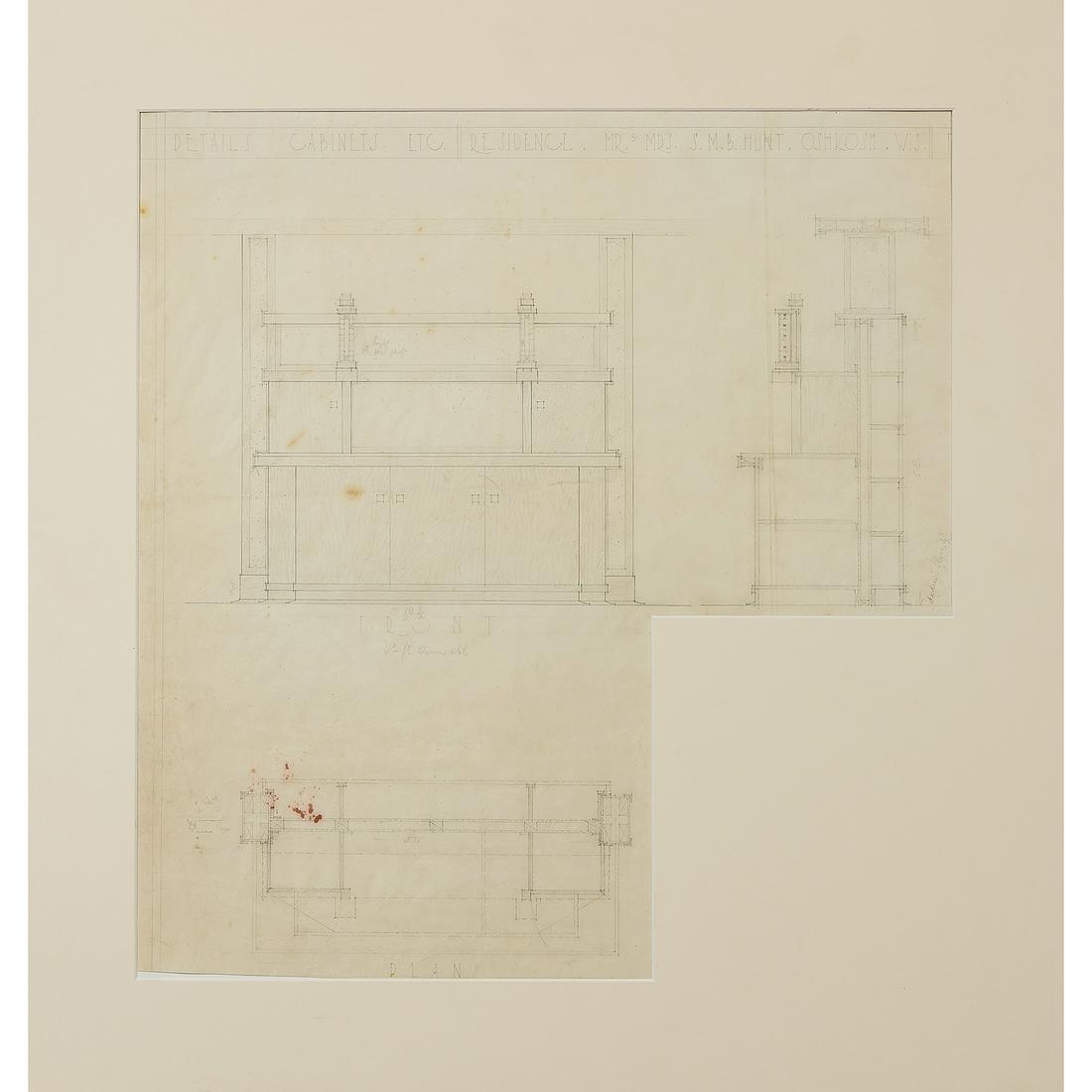 Frank L. Wright, Stephen Hunt House II drawing (1 of 1)