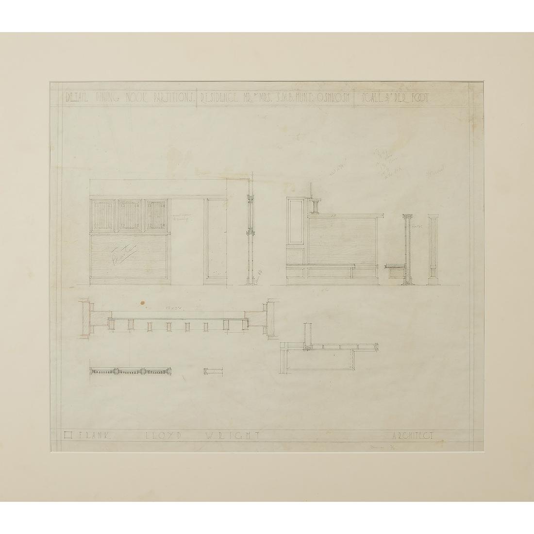 Frank L. Wright, Stephen Hunt House II drawing (1 of 2)