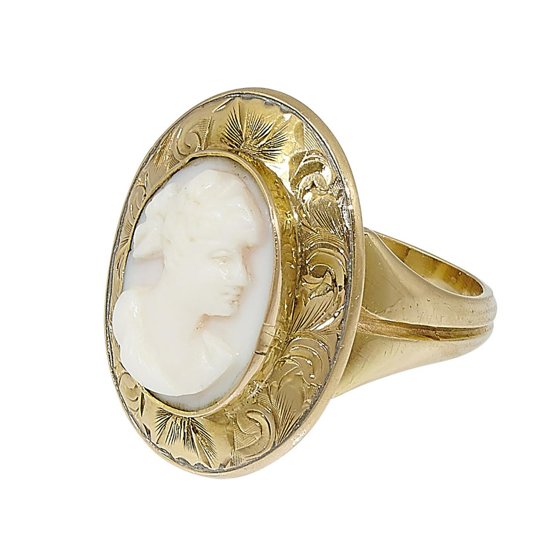 The Kalo Shop ladies cameo ring size: 6 (1 of 3)