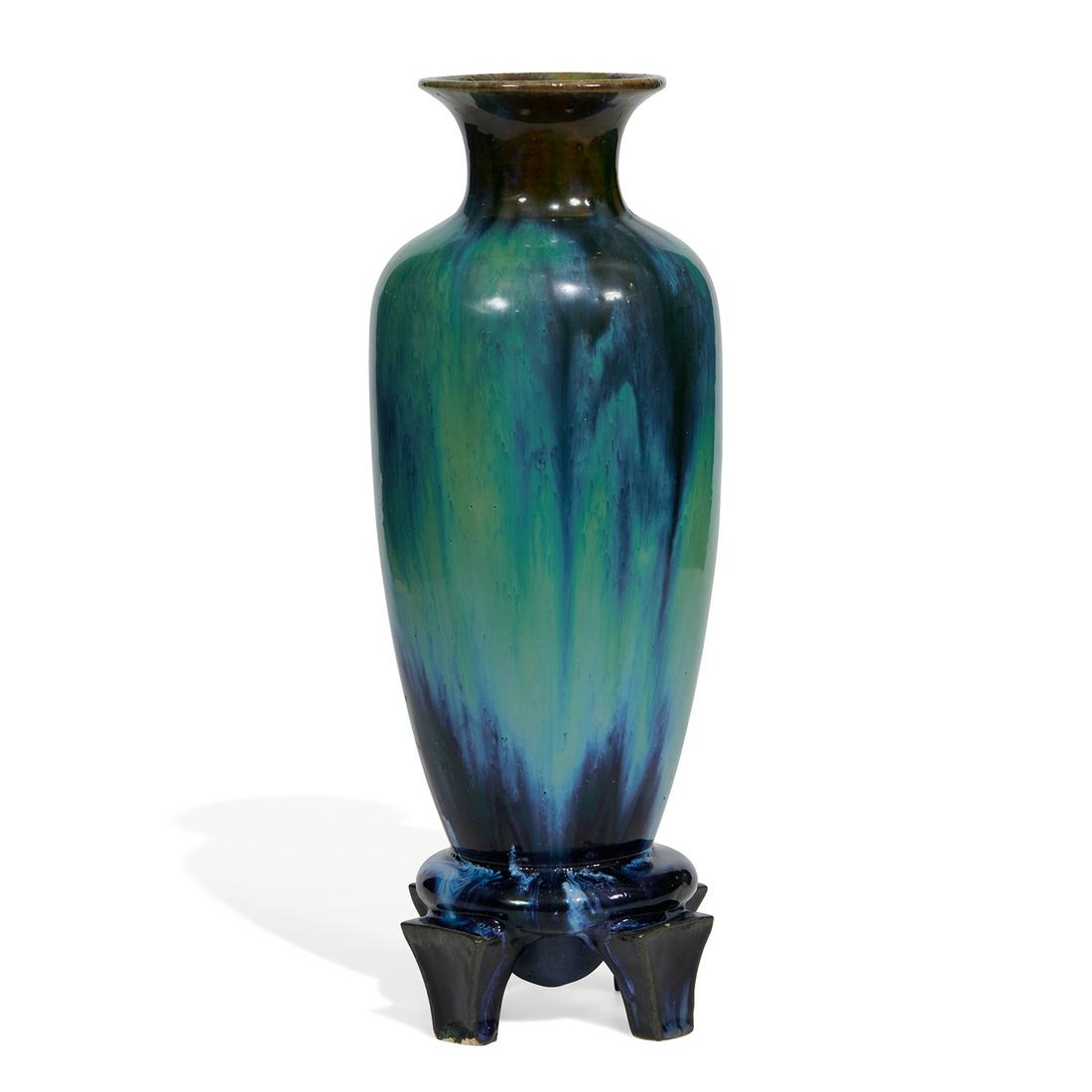 Fulper Pottery Co. vase with pedestal, shape 491 (1 of 4)