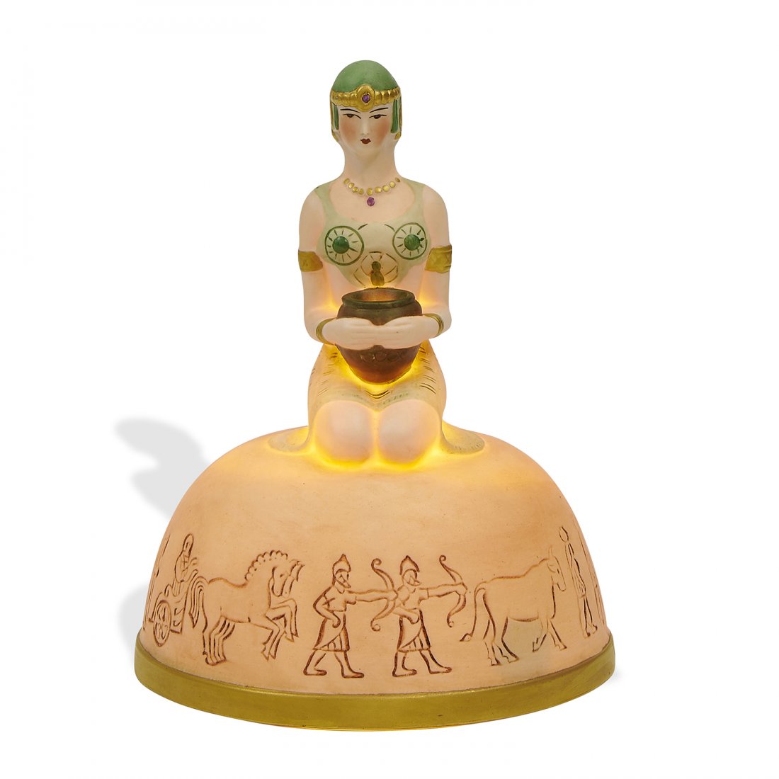 Fulper Pottery Co. uncommon Egyptian perfume lamp (1 of 7)