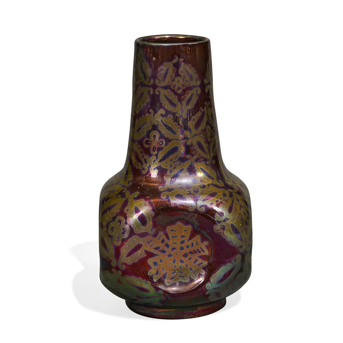 Domenico Zumbo vase w/tapered neck & bulbous base (1 of 3)