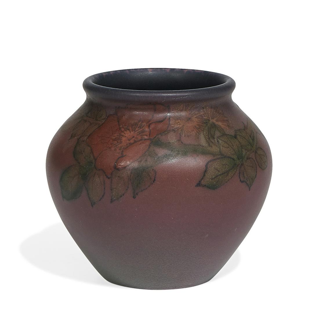 Elizabeth N. Lincoln, Rookwood Double Vellum vase (1 of 3)
