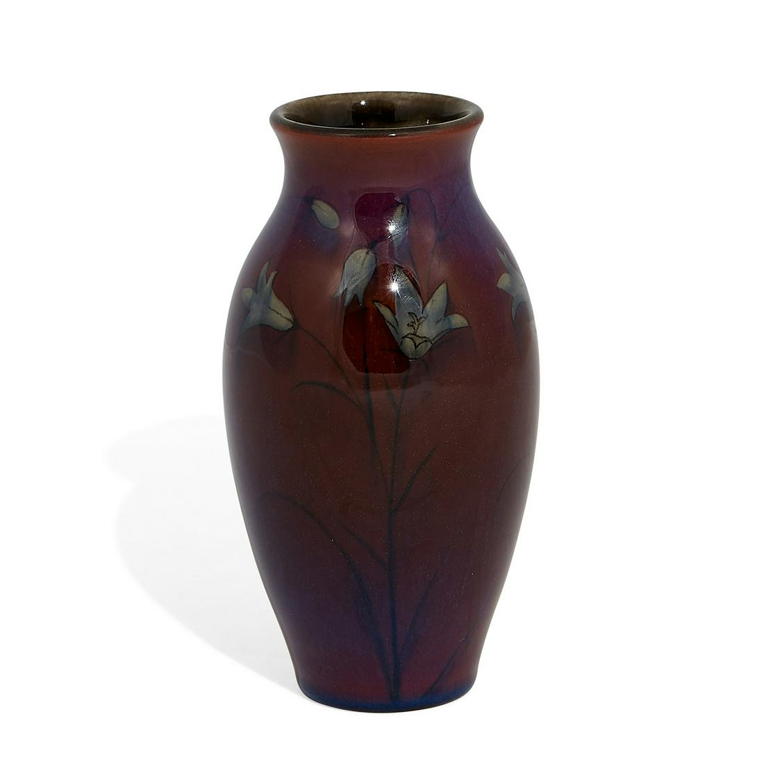 Harriet E. Wilcox, Rookwood Black Opal vase (1 of 4)