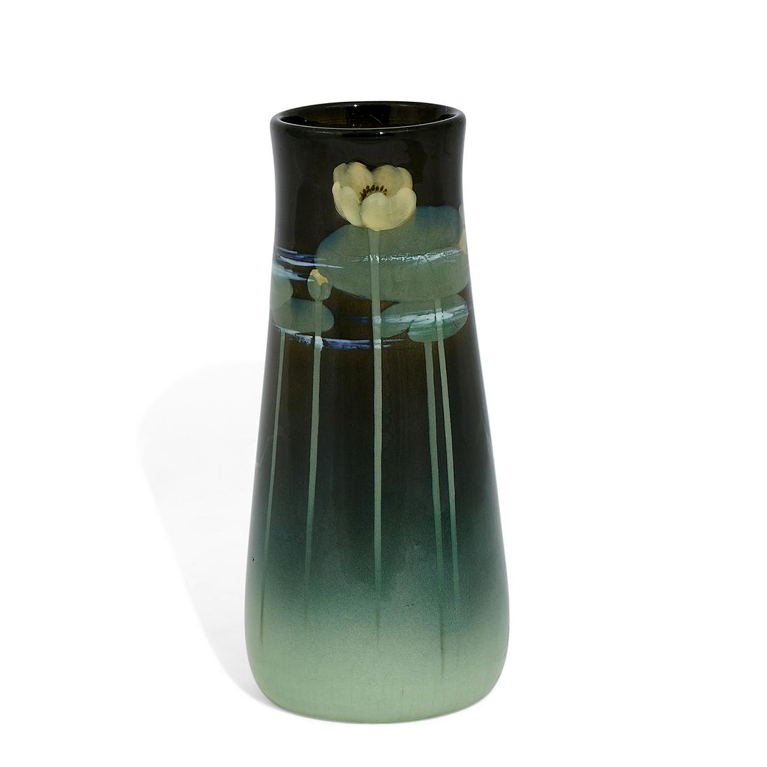 Sara Sax, Rookwood Pottery Black Iris vase (1 of 4)