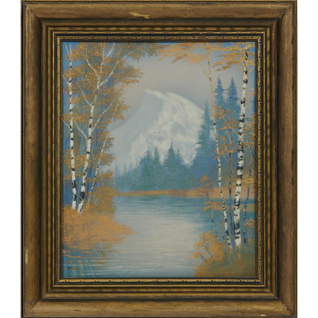 E.T. Hurley, Rookwood Pottery Vellum plaque (1 of 2)