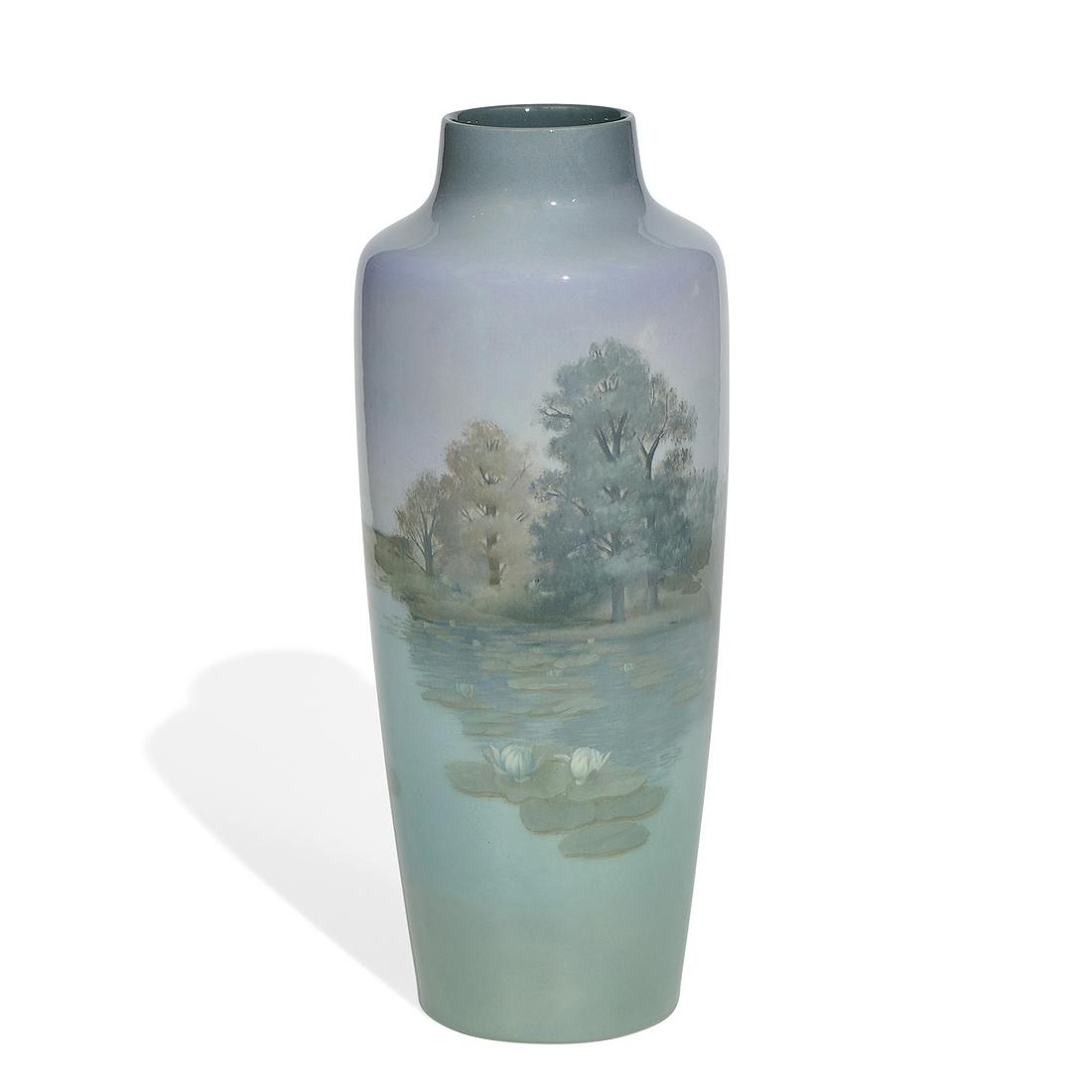 Carl Schmidt, Rookwood Pottery rare Iris vase (1 of 4)