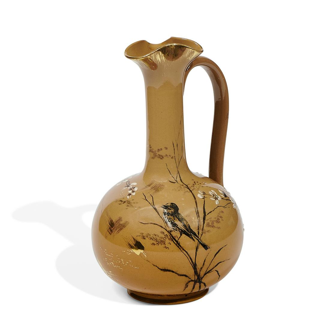 Rookwood Pottery Limoges style earthenware ewer (1 of 3)