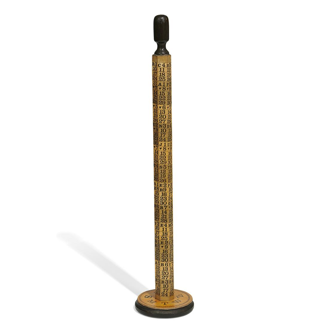 Antique perpetual stick calendar (1 of 4)