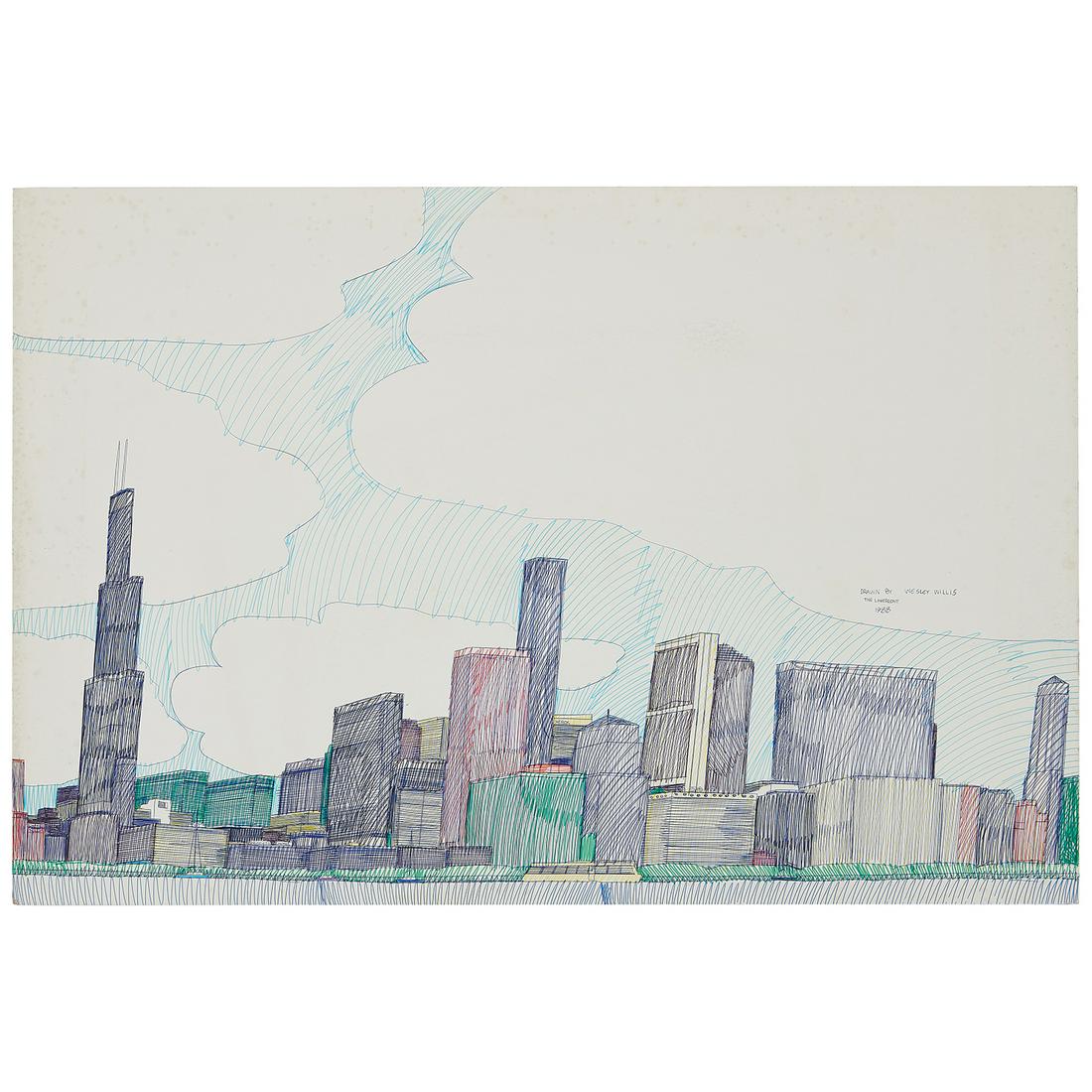 Wesley Willis, The Lakefront, 1988 (1 of 1)