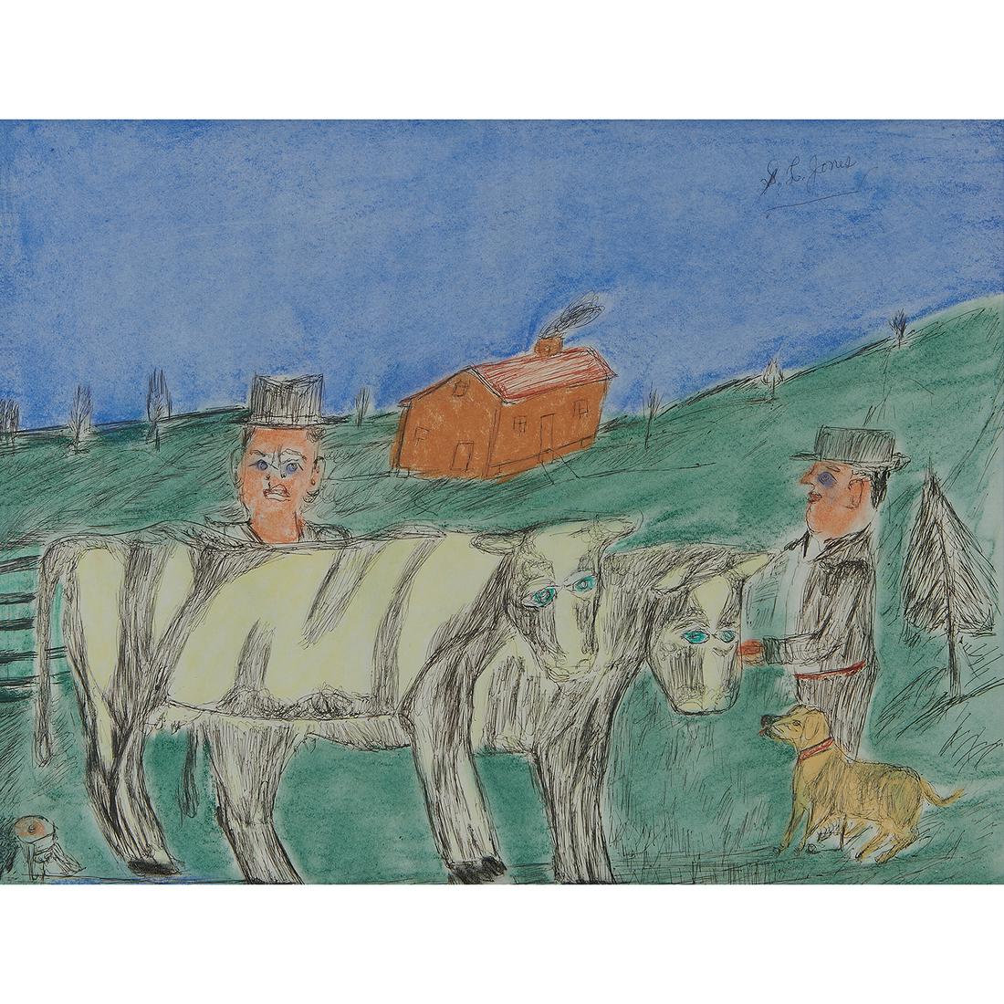 S.L. (Shields Landon) Jones, Farm Scene (1 of 2)