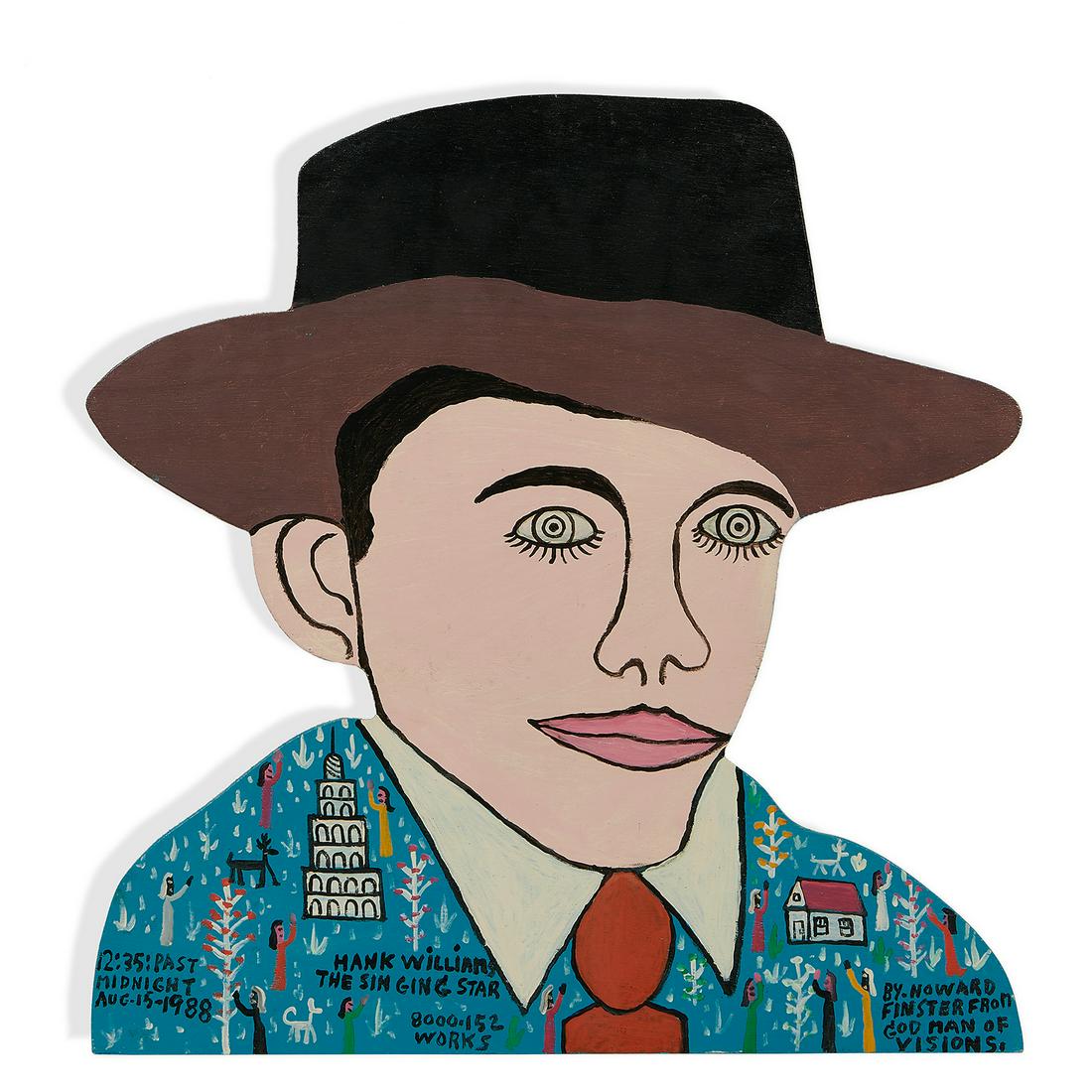 Howard Finster, Hank Williams, Singing Star, 1988 (1 of 2)