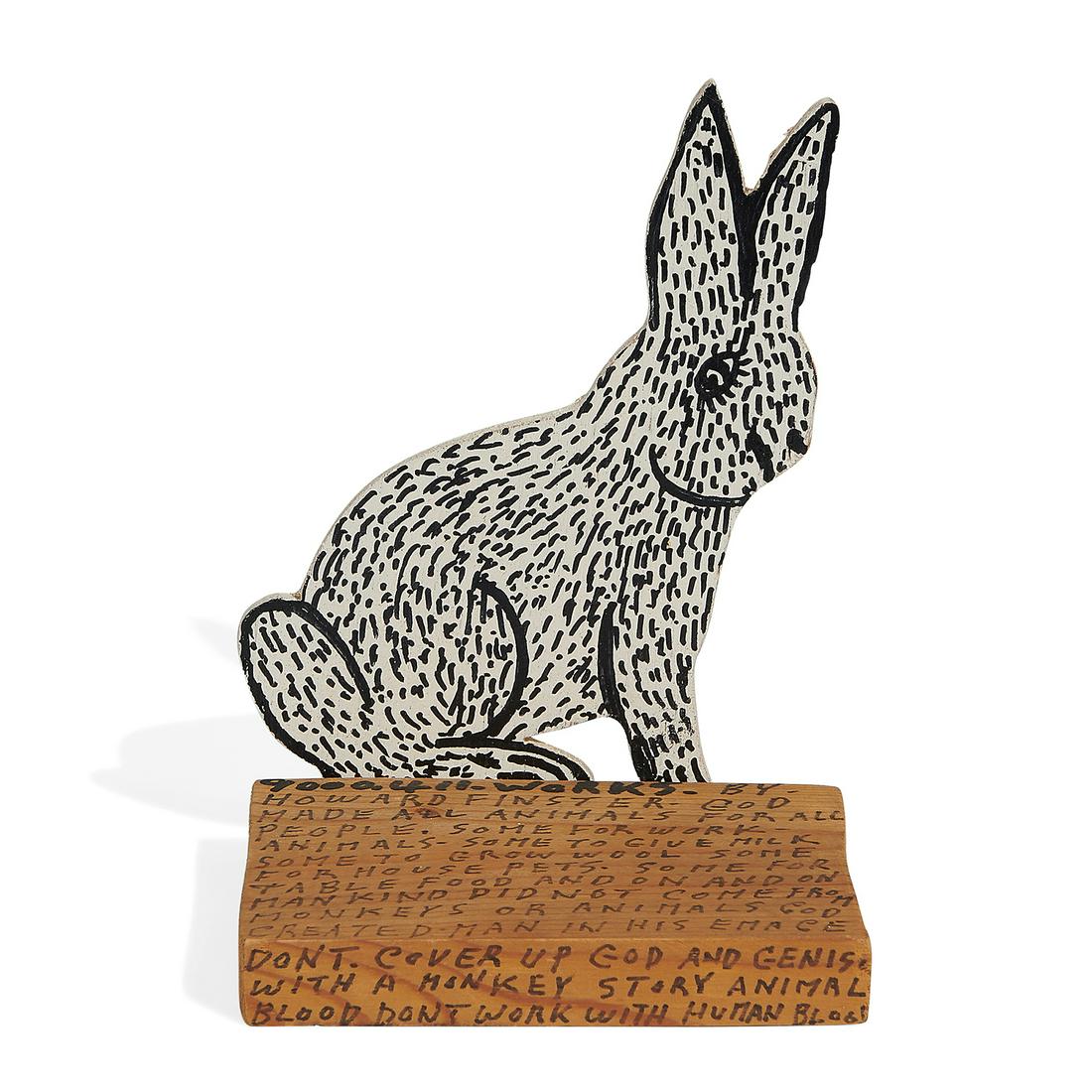 Howard Finster, Rabbit, 1988 (1 of 3)