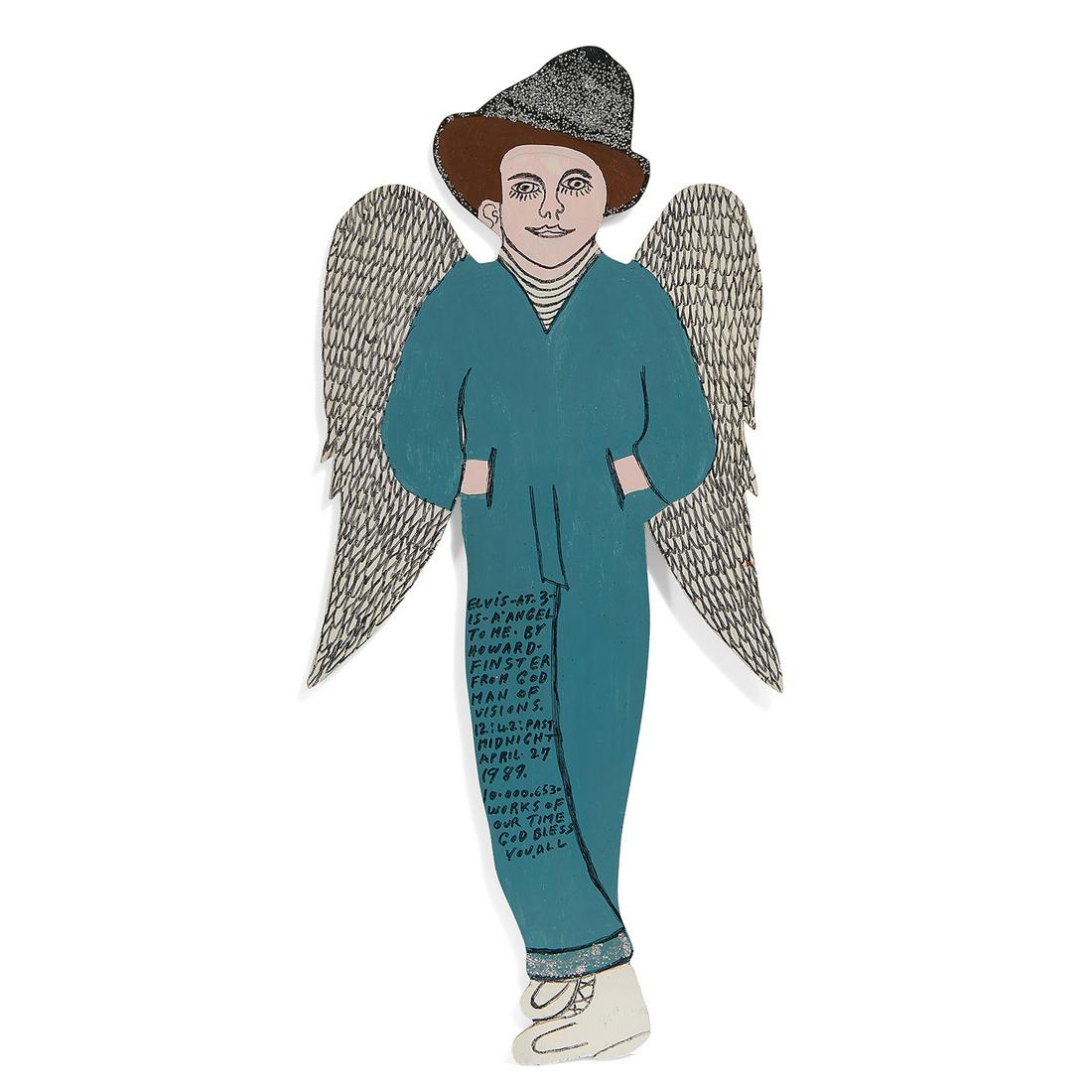 Howard Finster, Elvis at Three, 1989 (1 of 2)