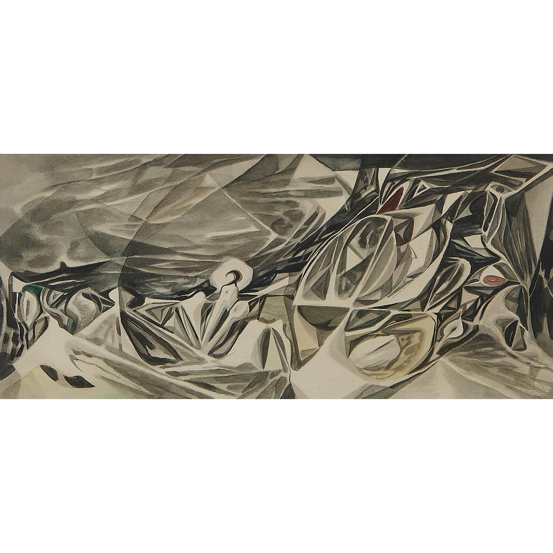 Artist Unknown, Mural Study (1 of 2)