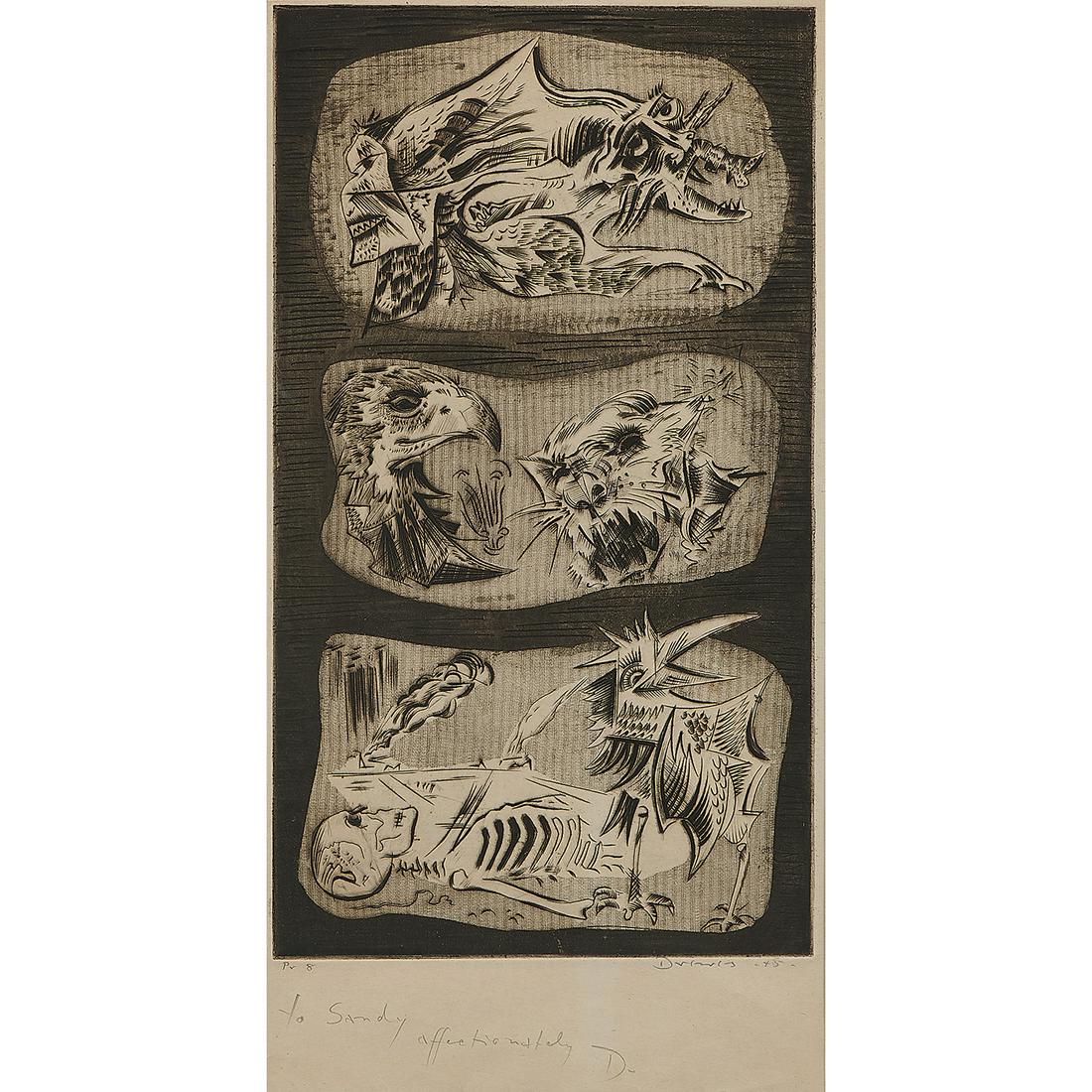 Werner Drewes, Untitled (War Motif), 1945 (1 of 2)