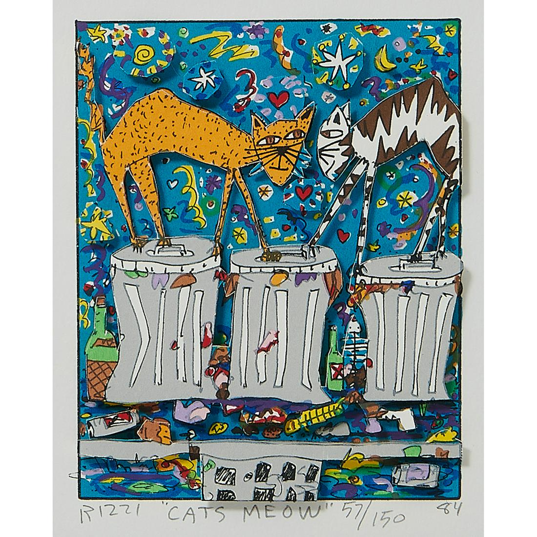 James Rizzi, 1930 2011, 'get A Cab Take A Taxi', Mixed