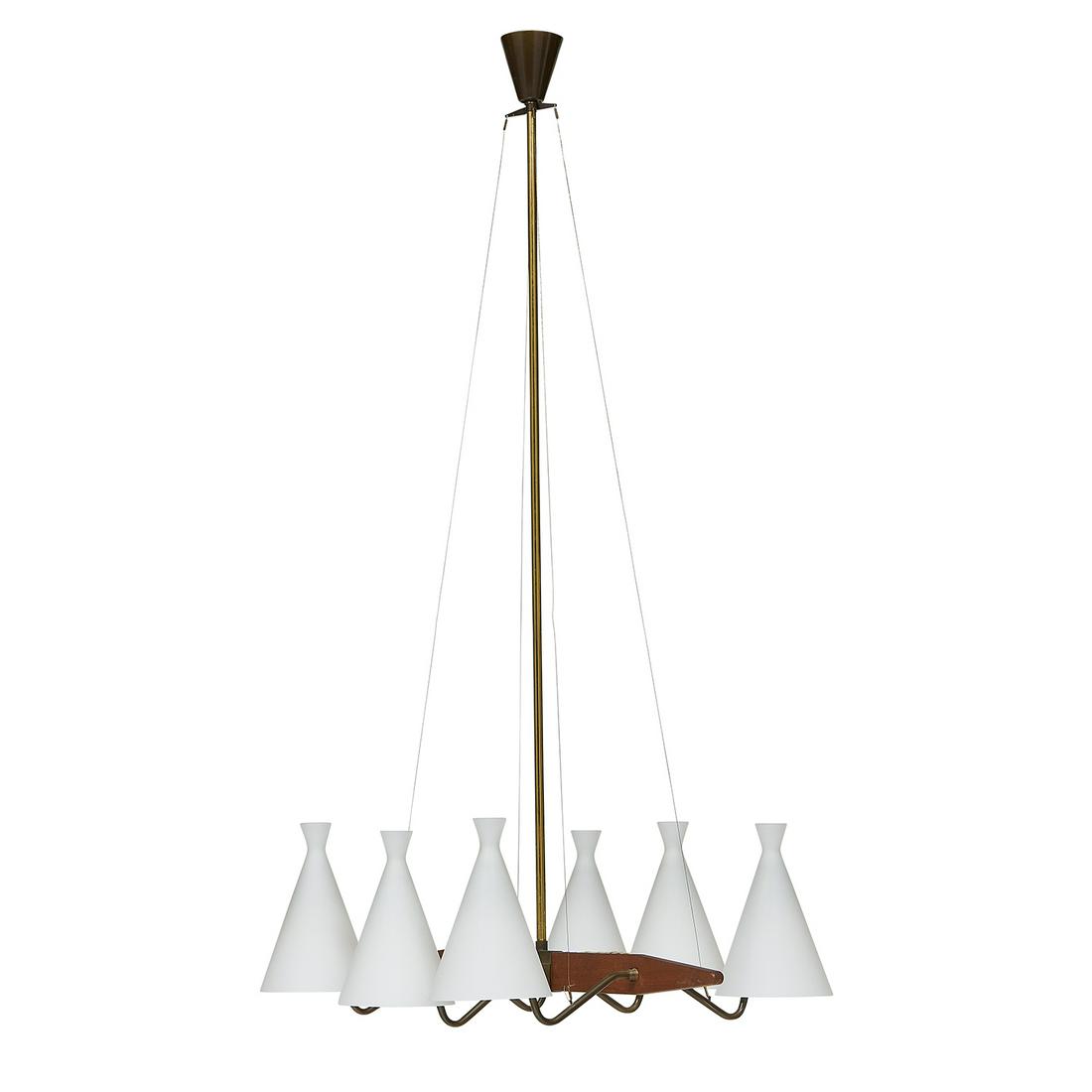 Jo Hammerborg for Fog & Mørup (Attr.) chandelier (1 of 3)