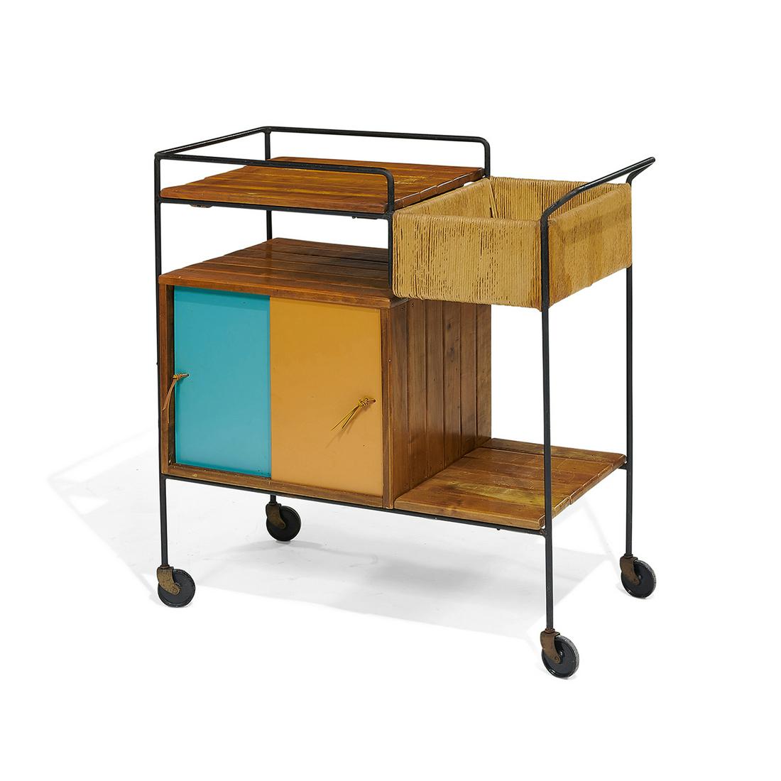 Arthur Umanoff for Raymor bar cart (1 of 1)