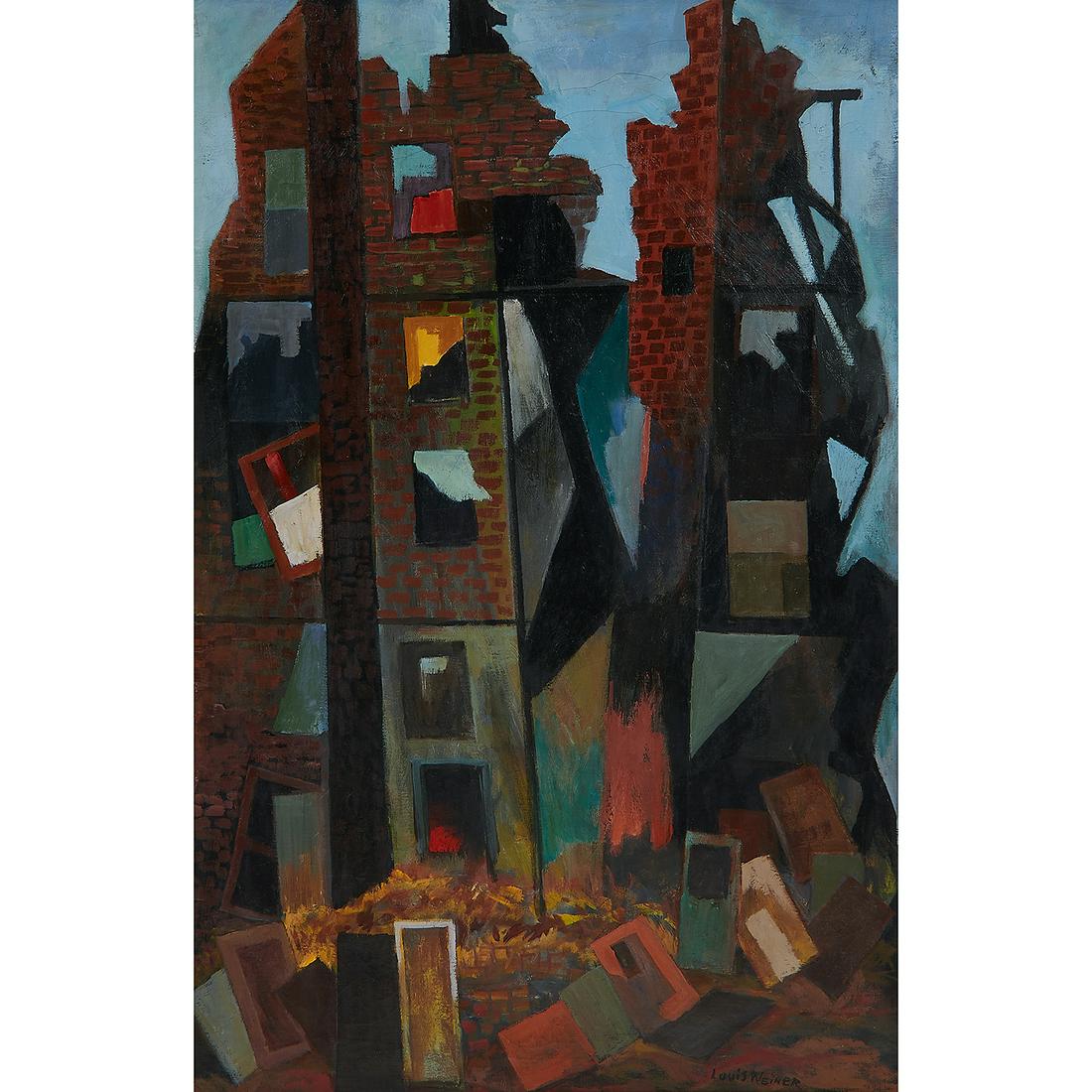 Louis Weiner, Demolition #2, circa 1950 (1 of 2)