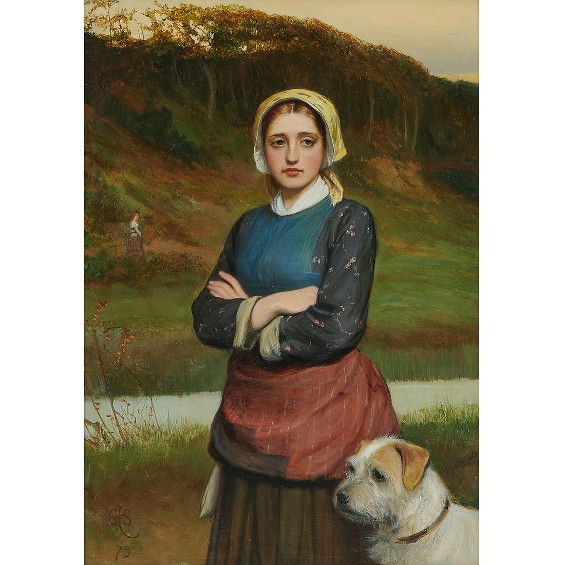 Charles Lidderdale, Waiting by the Stream (1 of 2)