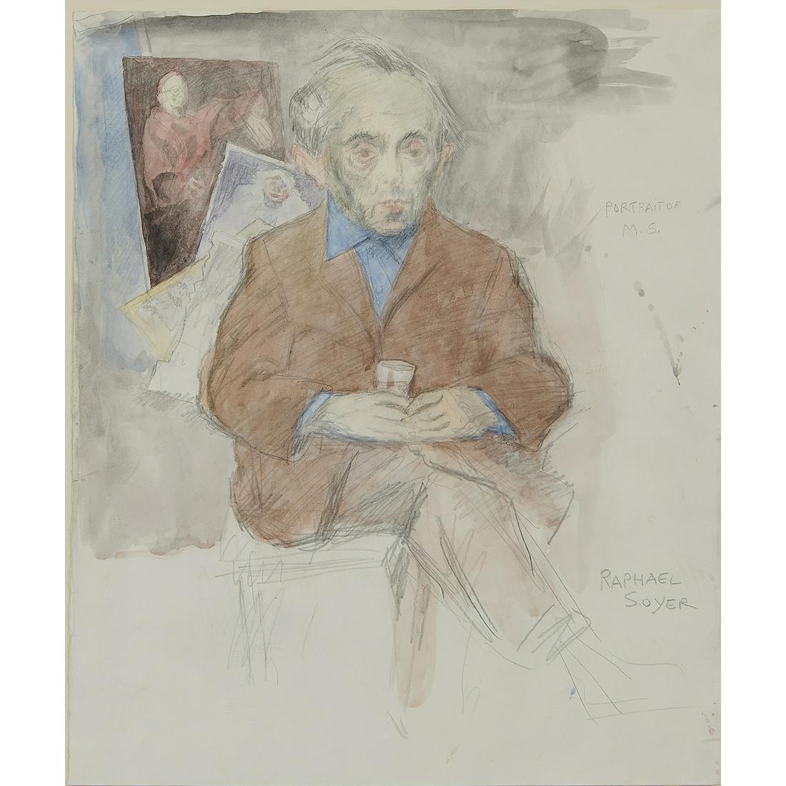 Raphael Soyer, Portrait of Moses Soyer (1 of 2)