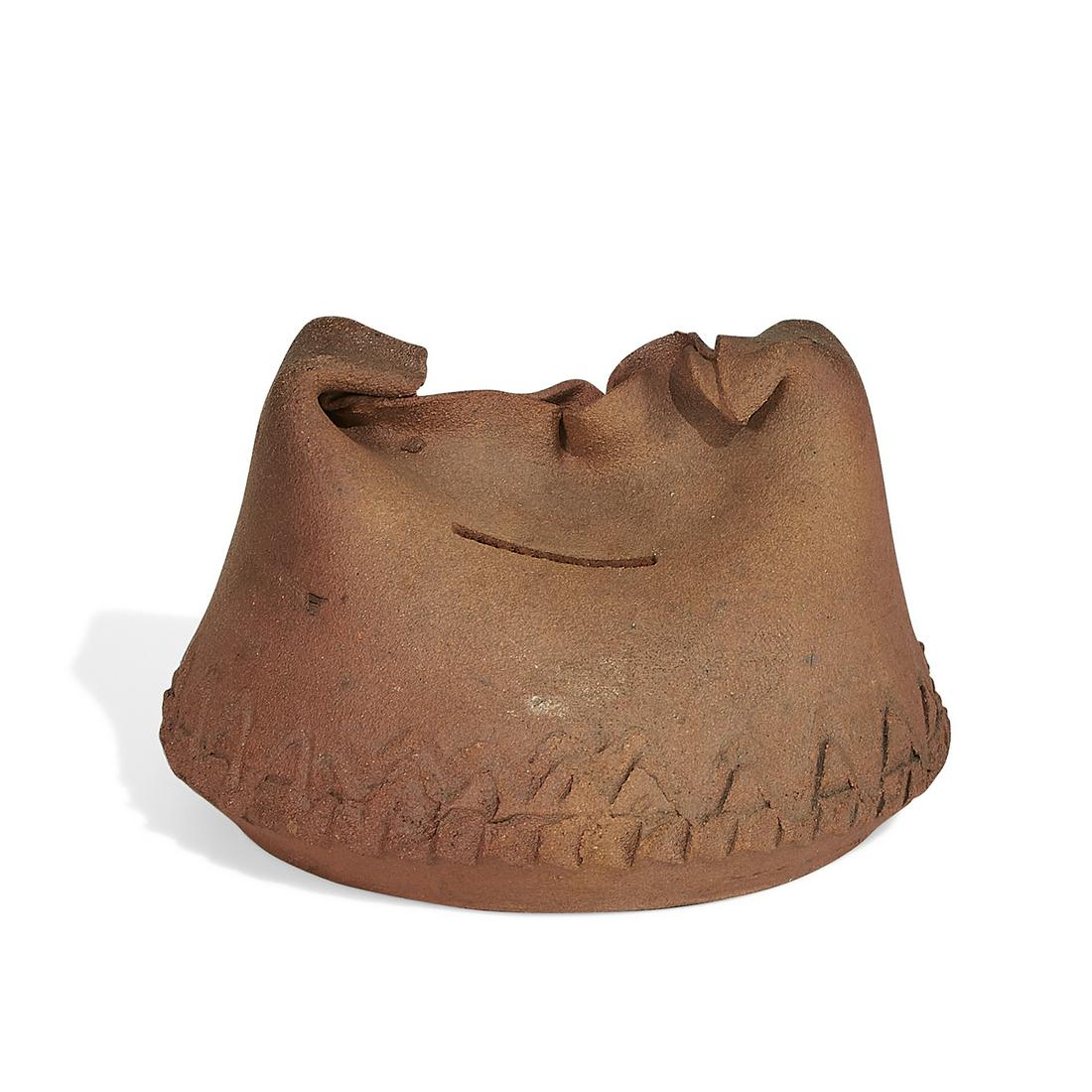 George Ohr earthenware novelty bank (1 of 6)