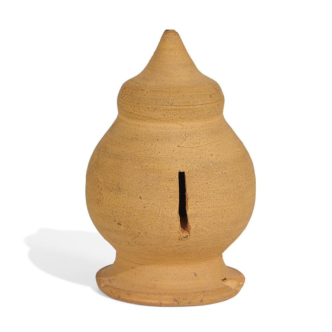 George Ohr earthenware novelty bank (1 of 6)