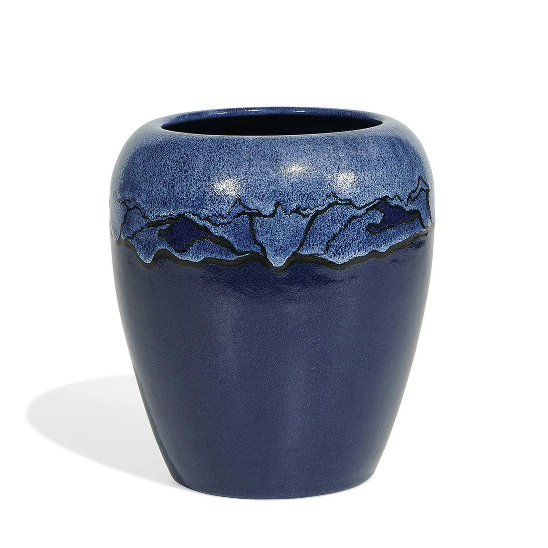 Paul Revere Pottery vase with floral decoration (1 of 3)