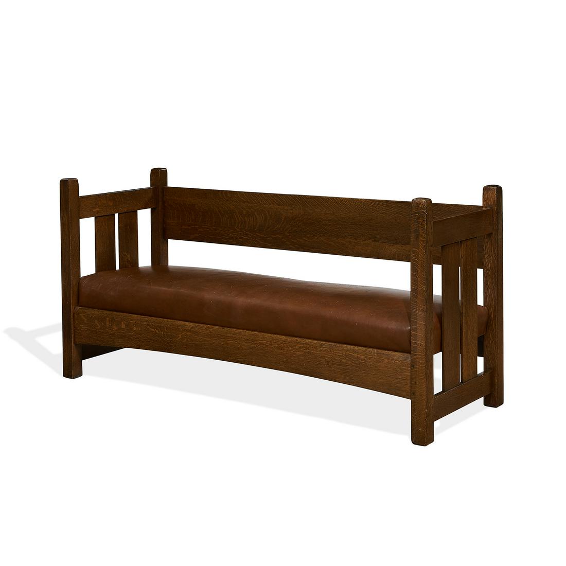 L. & J.G. Stickley settle, #229 (1 of 2)