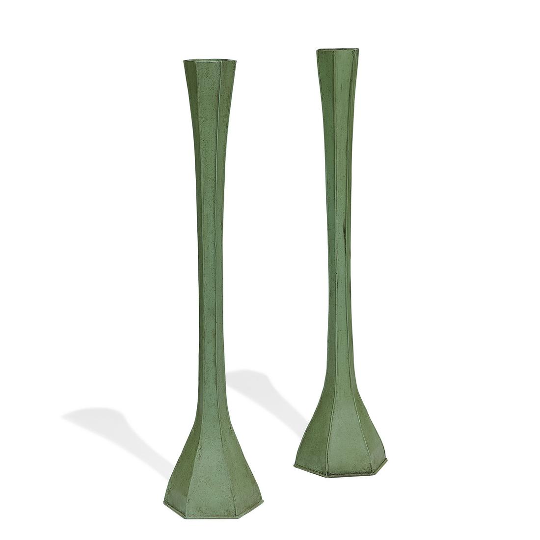 Prairie School weed vases, pair (1 of 2)