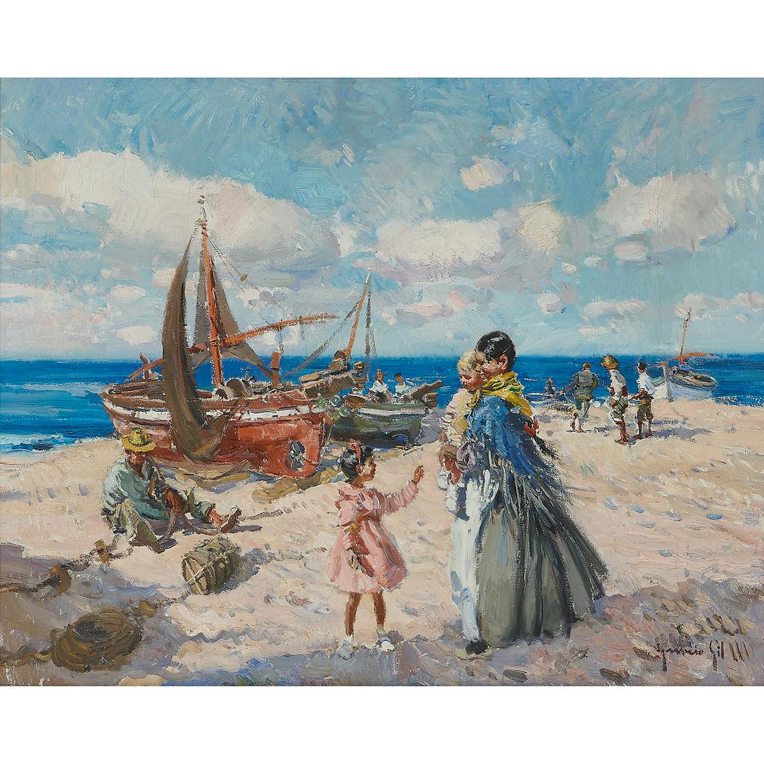 Ignacio Gil y Sala, Fishermen and Family (1 of 2)