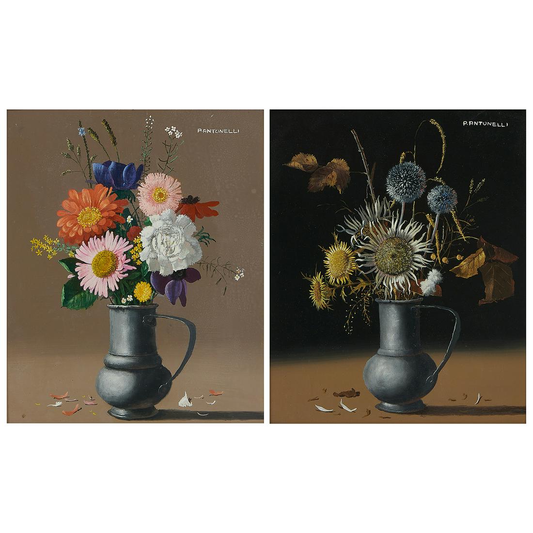 Piero Antonelli, Floral Still Lifes (two works) (1 of 6)