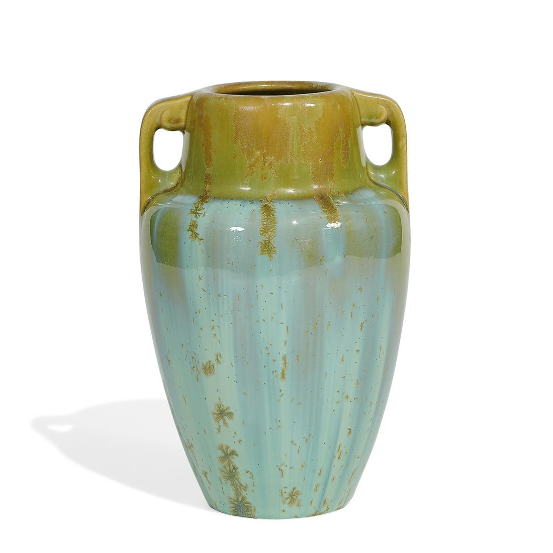 Fulper Pottery Co. two-handled vase (1 of 3)