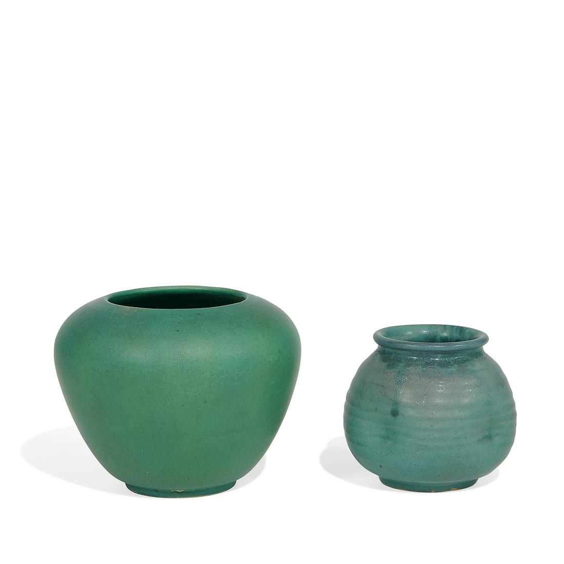 Joseph Meyer, Newcomb College single glaze vases (1 of 3)