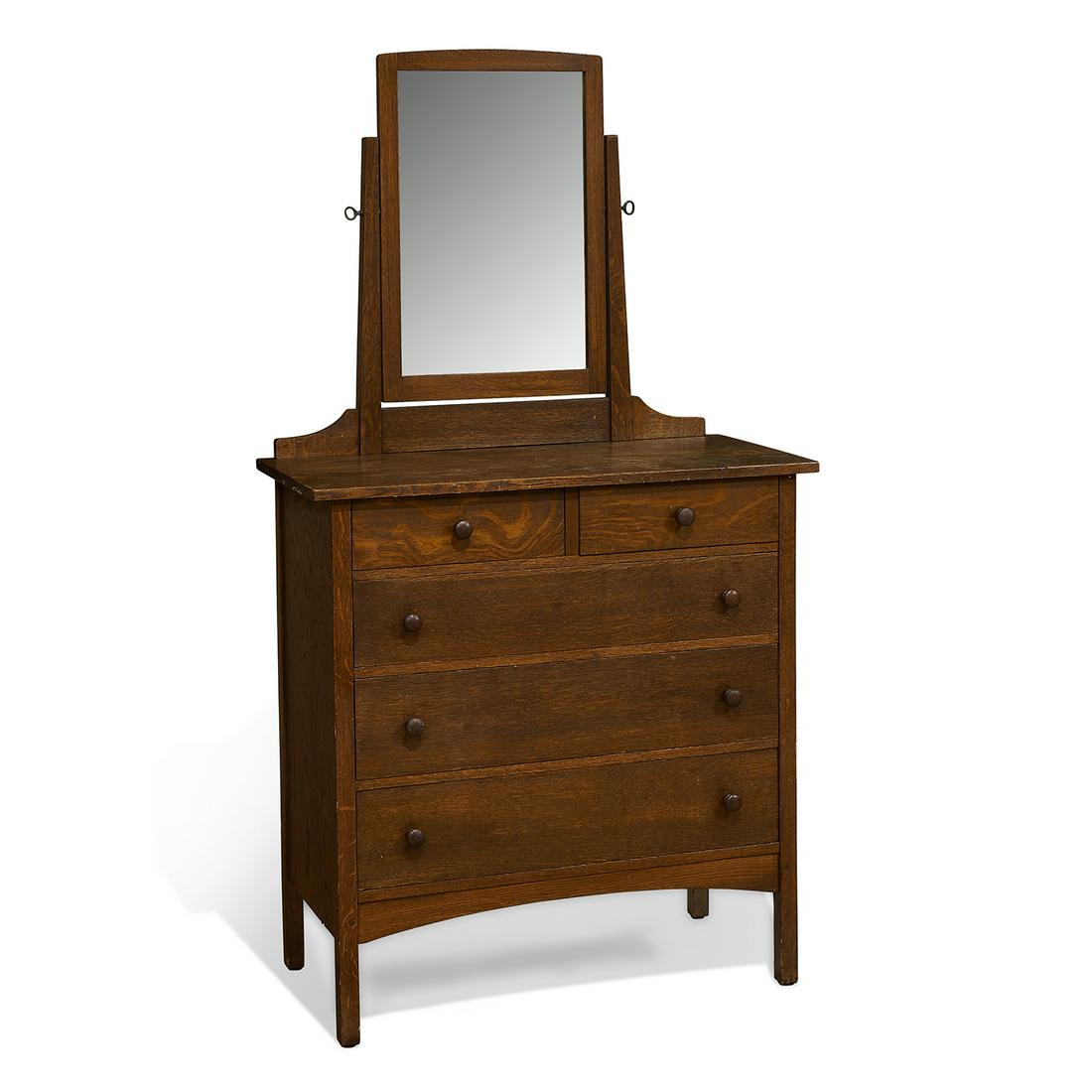 L. & J.G. Stickley dresser with mirror (1 of 1)