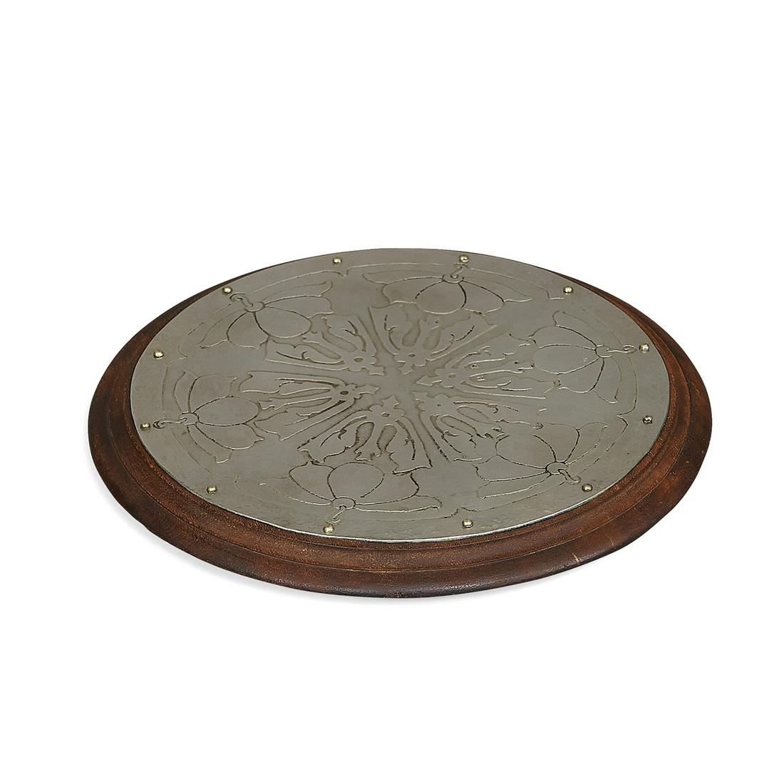 American Arts & Crafts acid-etched trivet (1 of 3)