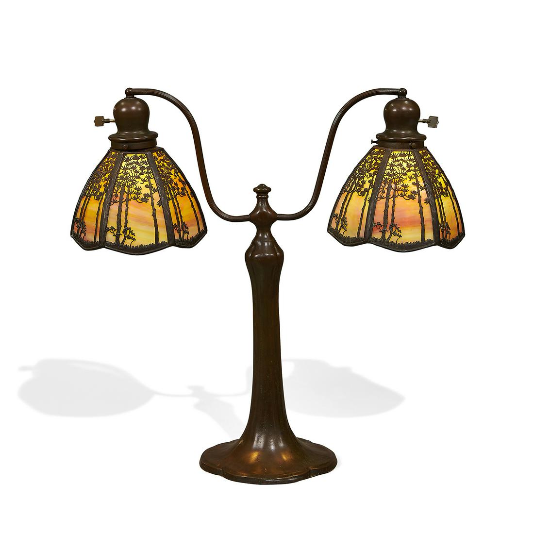 The Handel Lamp Co. double lamp (1 of 4)