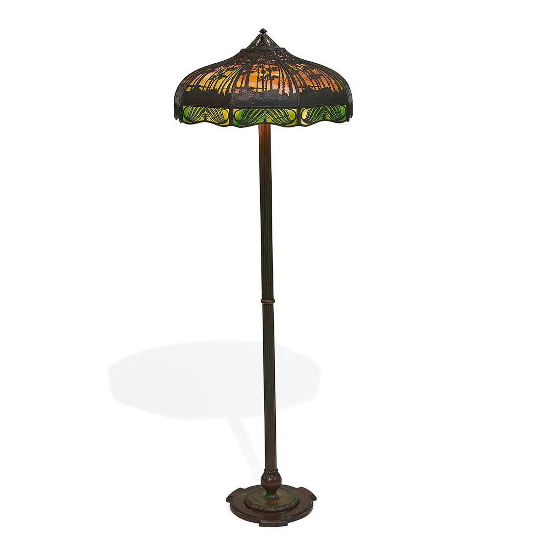 In the Style of the Handel Lamp Co. floor lamp (1 of 3)