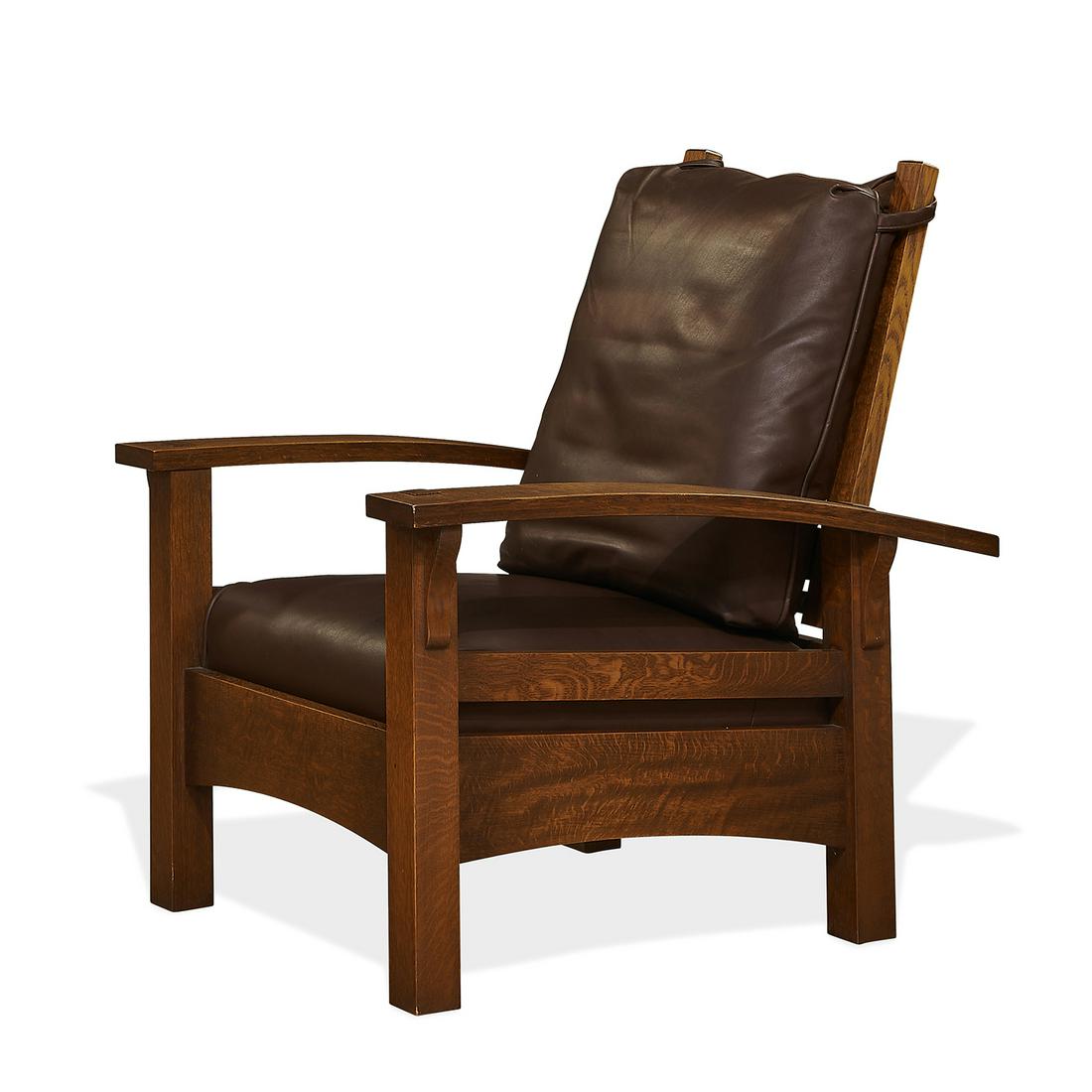 Warren Hile Studio bow-arm Morris chair (1 of 1)