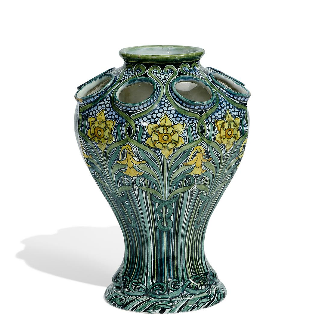 Ulisse Cantagalli vase with nine openings (1 of 4)