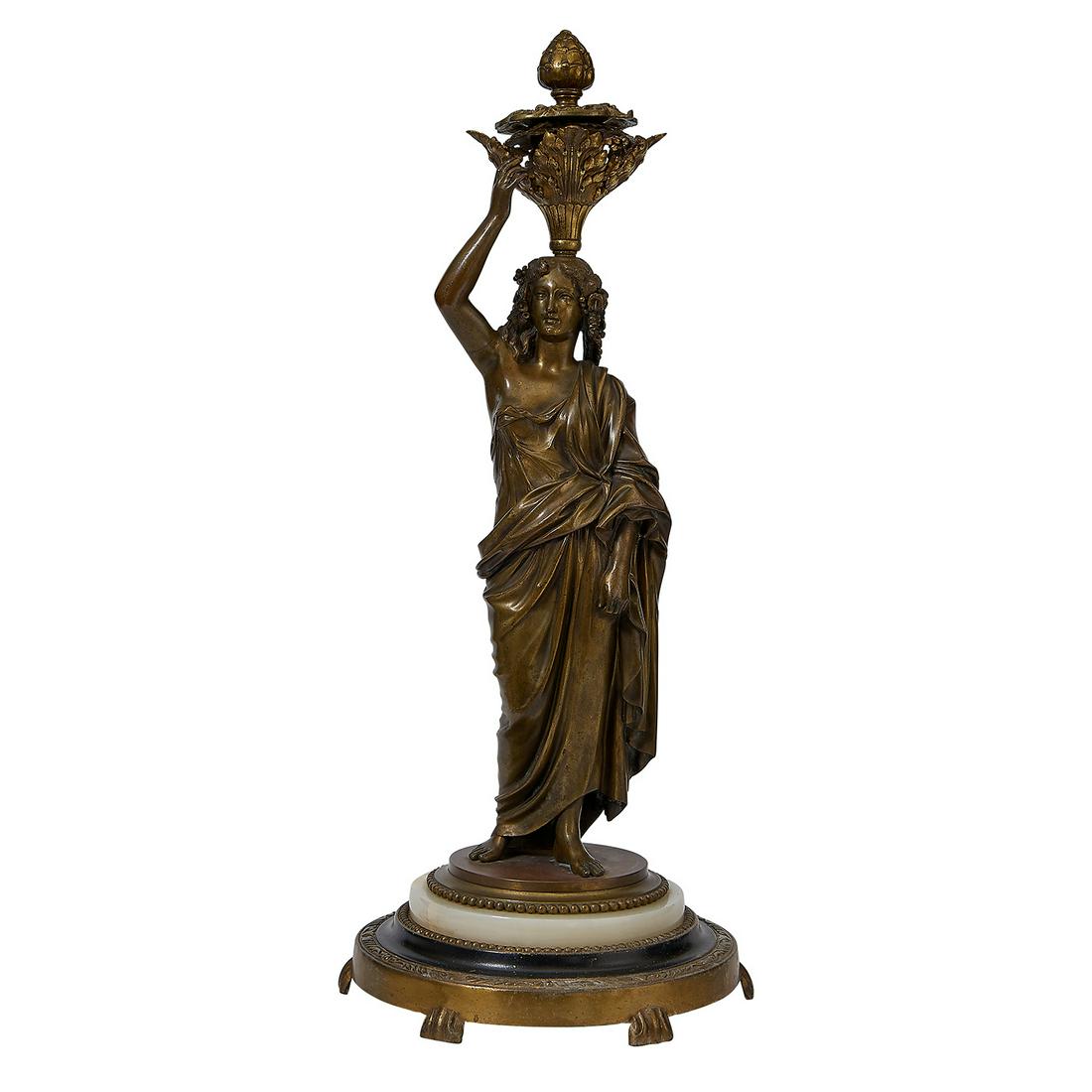 Neoclassical figural lamp base (1 of 2)