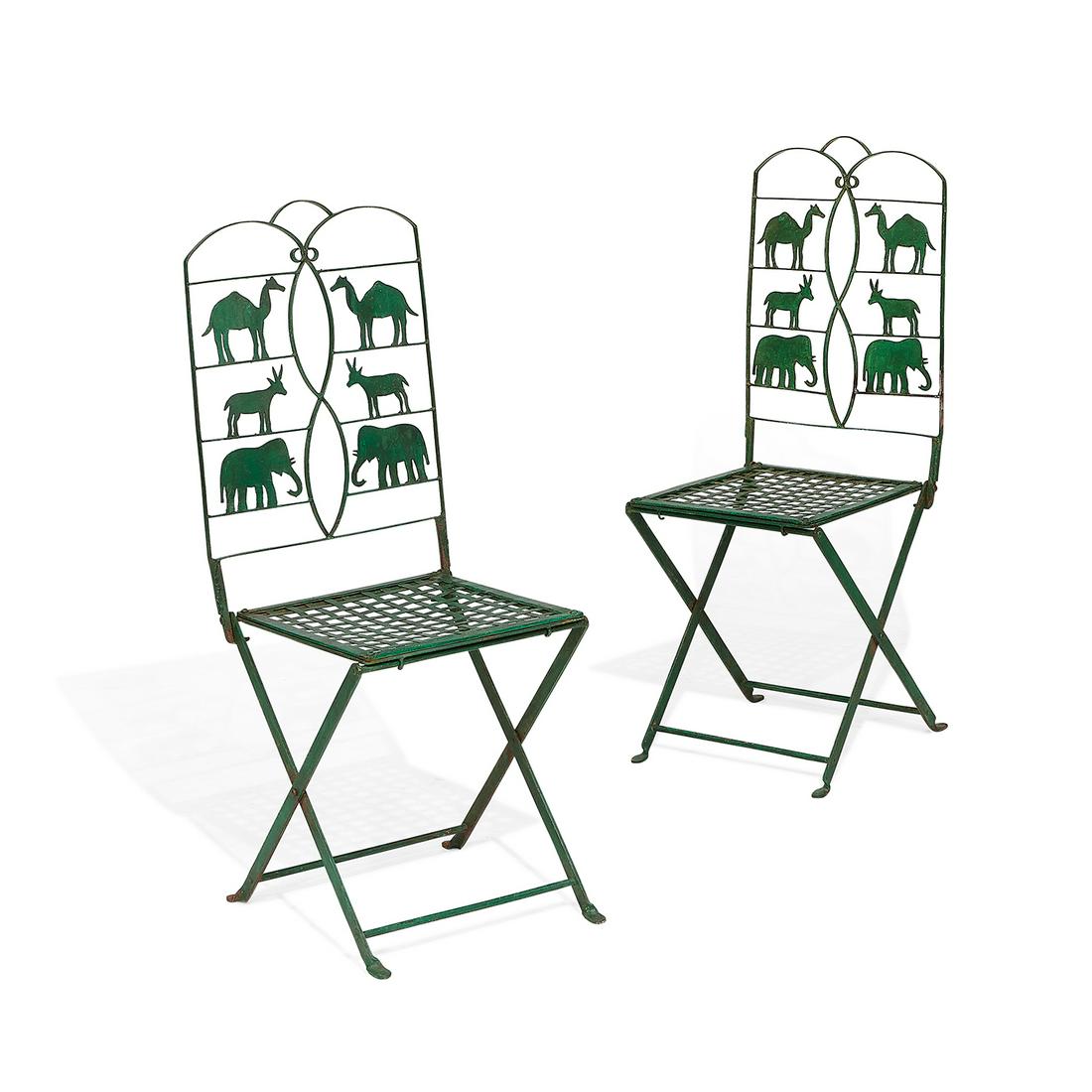 Art Deco folding bistro chairs (1 of 3)